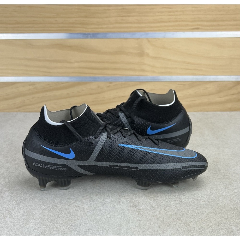 Nike Phantom GT2 Elite DF FG Black Grey Soccer Cleats CZ9889 004 Mens Size 8 - Picture 5 of 12